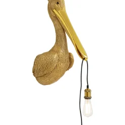 Applique Animal Spoonbill Dore 29X62Cm