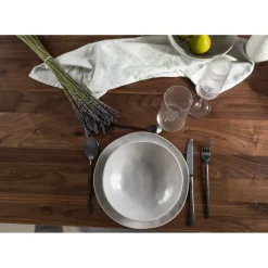 Assiette Creuse Organic Gris O21Cm