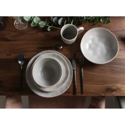 Assiette Creuse Organic Gris O21Cm