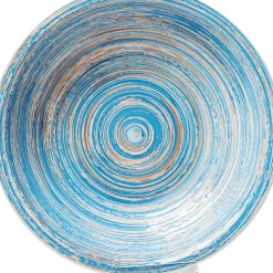 Assiette Creuse Swirl Bleu O21Cm