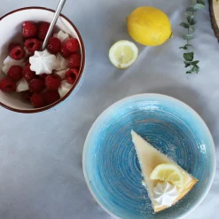 Assiette Creuse Swirl Bleu O21Cm
