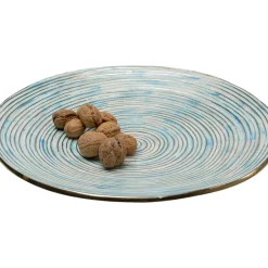 Assiette Décorative Melia Bleu Clair O37Cm