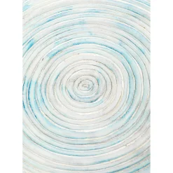 Assiette Décorative Melia Bleu Clair O37Cm