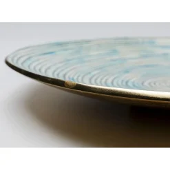 Assiette Décorative Melia Bleu Clair O37Cm