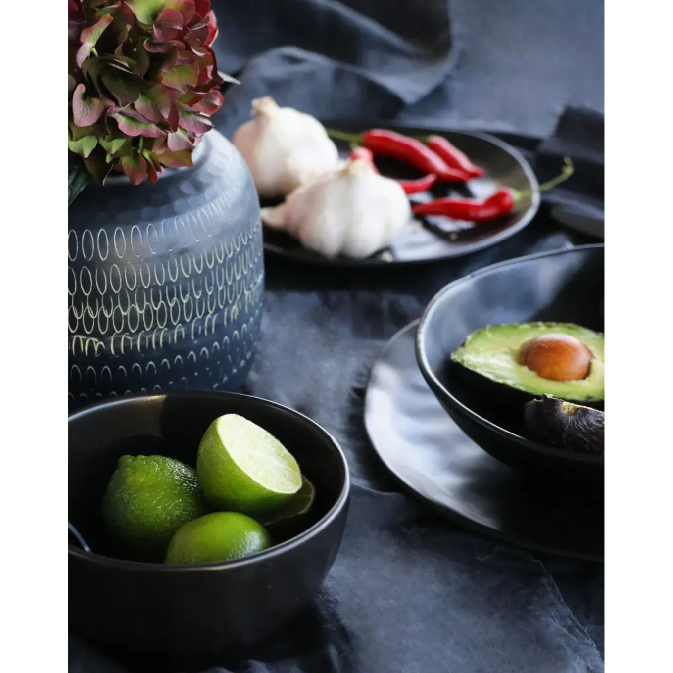 Assiette Organic Noire O26Cm