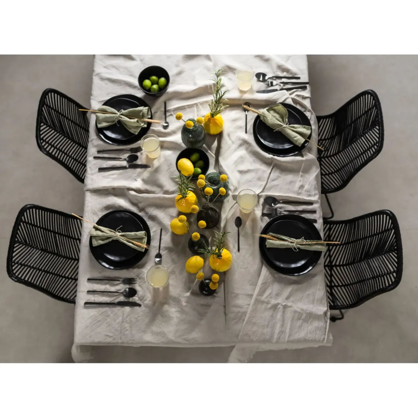 Assiette Organic Noire O26Cm