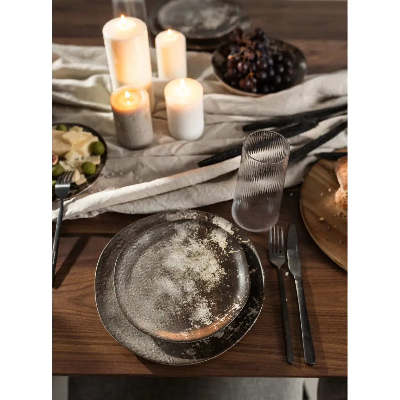 Assiette Savannah Marron/Gris O26Cm