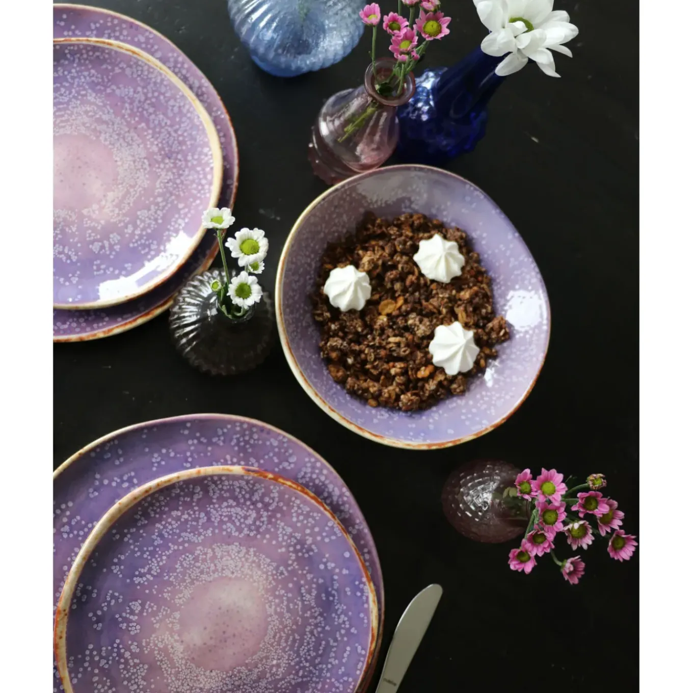 Assiette Shirley Violet O21Cm
