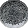 Assiette Sicilia Mandala Gris O27Cm