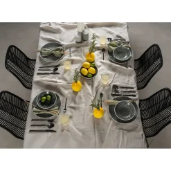 Assiette Sicilia Mandala Gris O27Cm