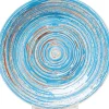 Assiette Swirl Blue O19Cm