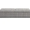 Banquette Buttons Storage Noir-Blanc Gm