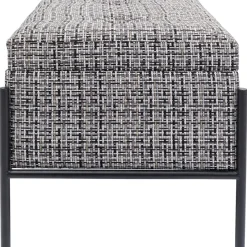 Banquette Buttons Storage Noir-Blanc Pm