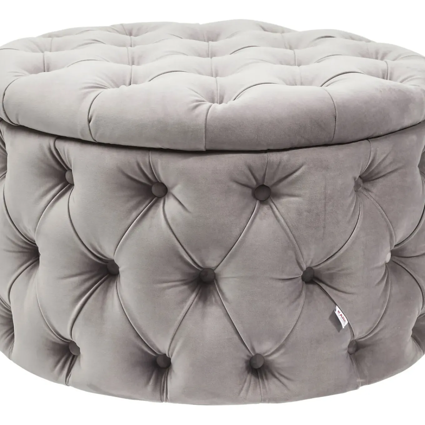 Banquette Coffre Desire Velours Argente