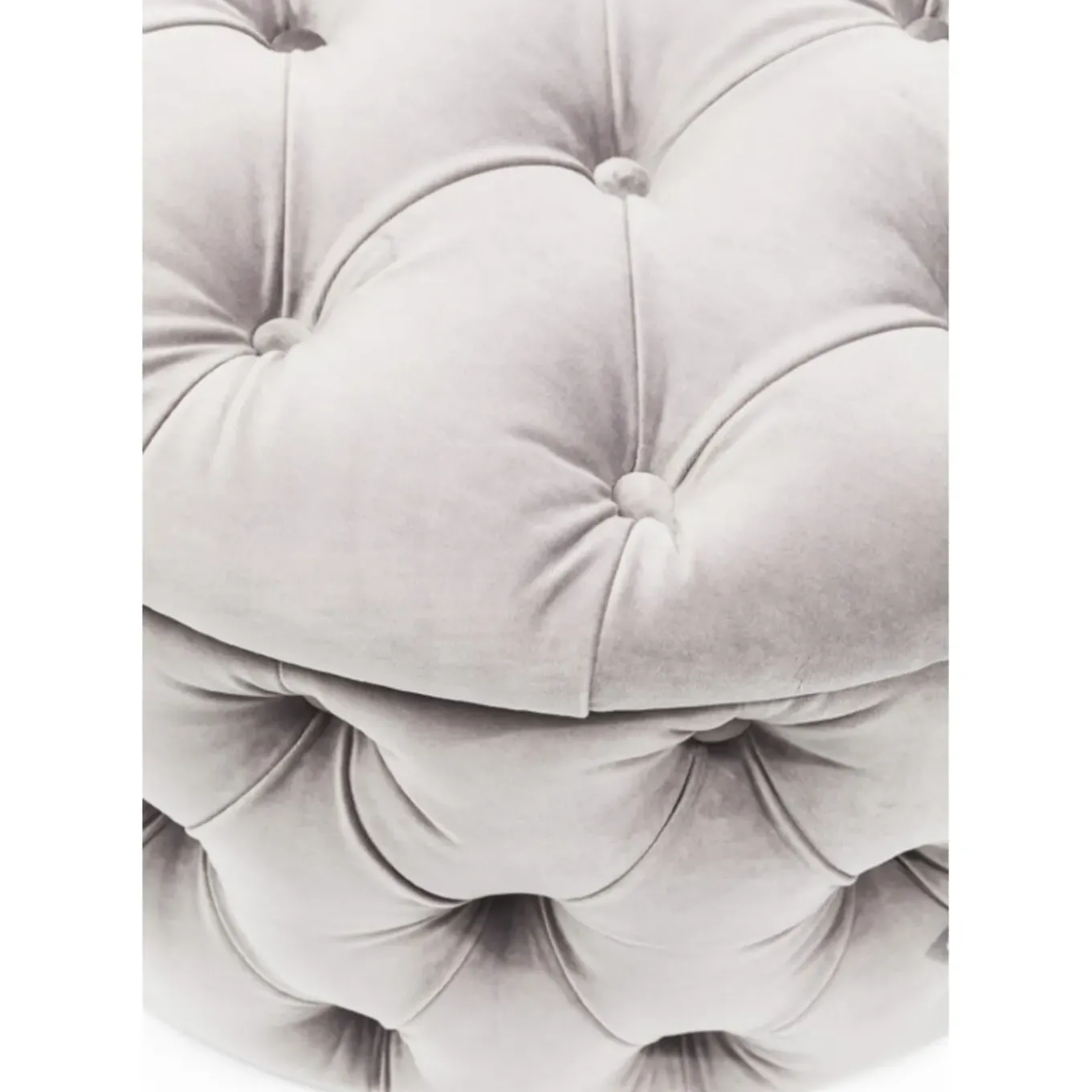 Banquette Coffre Desire Velours Argente
