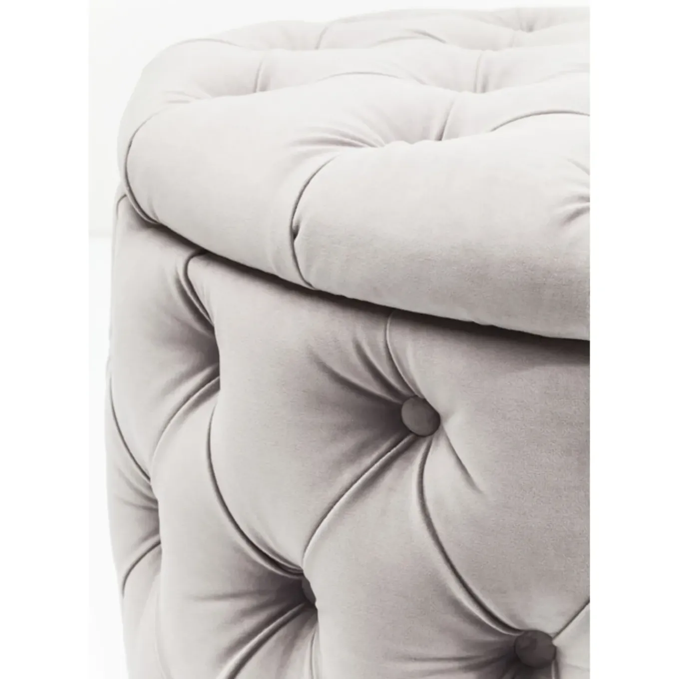 Banquette Coffre Desire Velours Argente