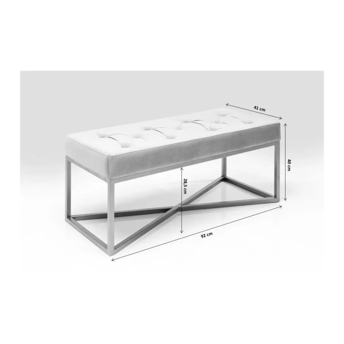 Banquette Crossover Diva Bronze 90X40Cm