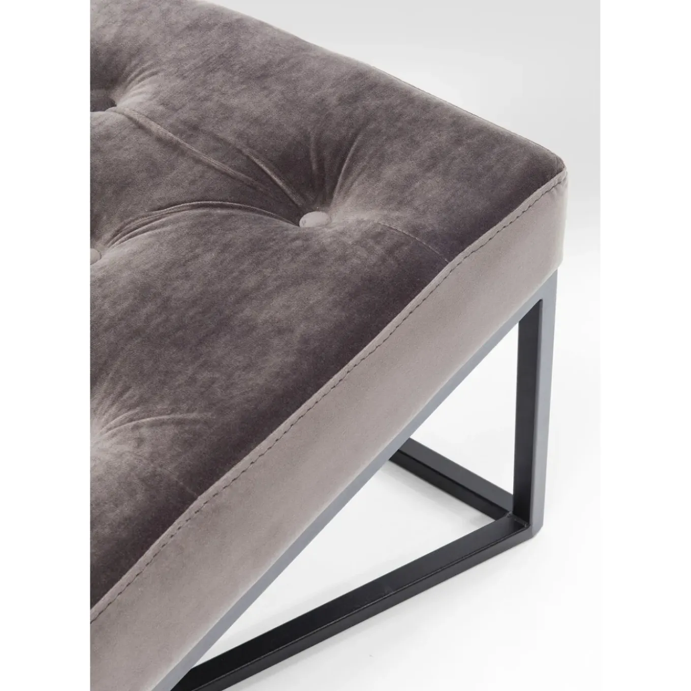 Banquette Crossover Gris Noir 150X40Cm