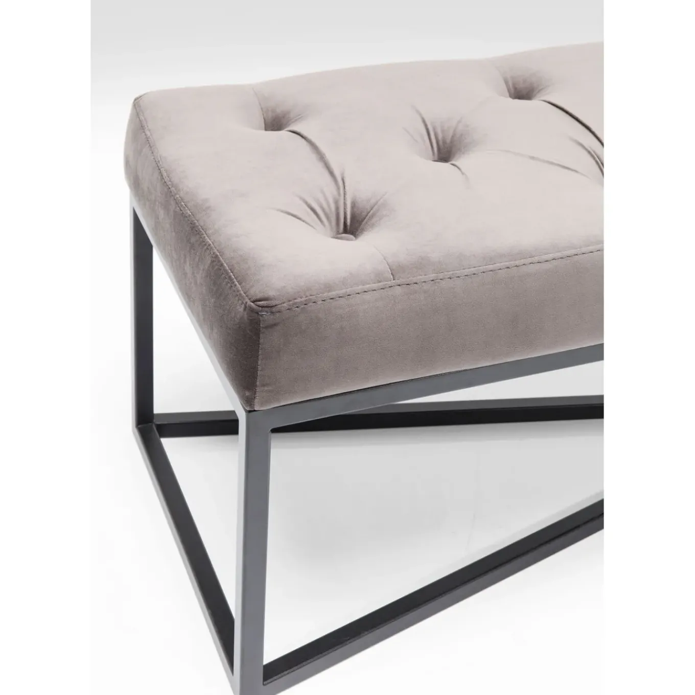 Banquette Crossover Gris Noir 150X40Cm