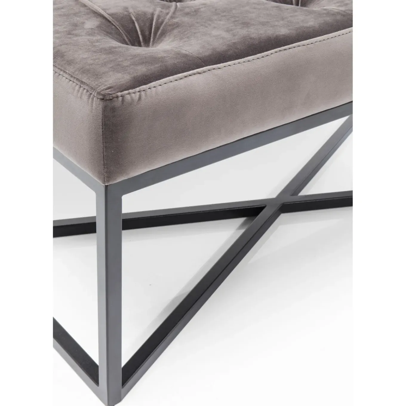 Banquette Crossover Gris Noir 150X40Cm