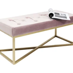 Banquette Crossover Rose Laiton 90X40Cm