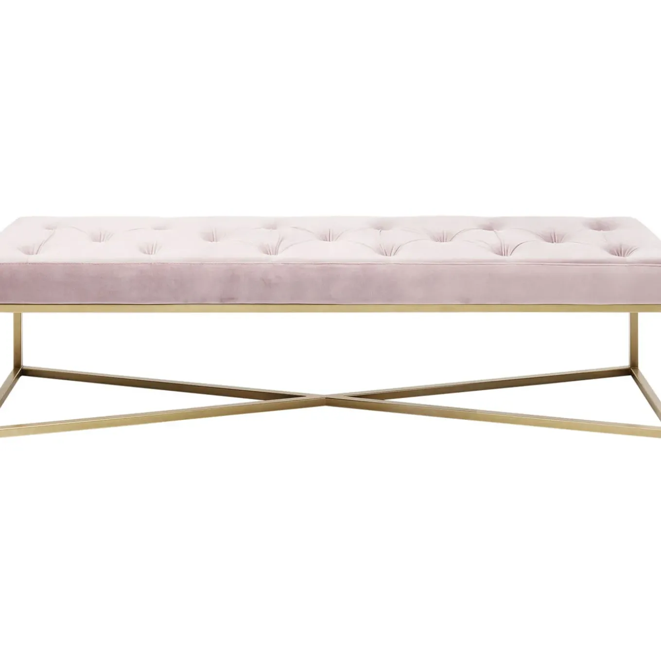 Banquette Crossover Rose Laiton 150X40Cm