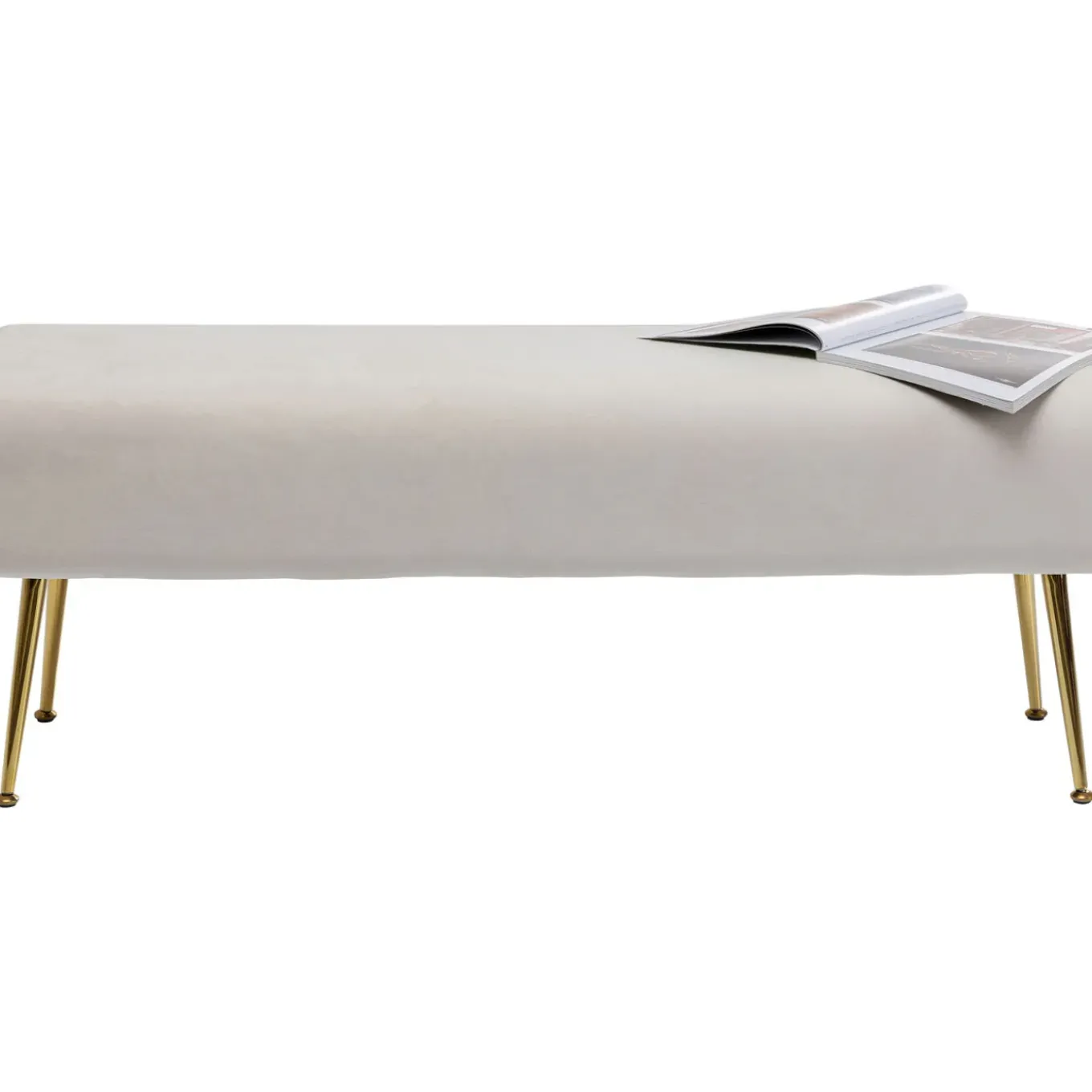Banquette Deria Velours Creme 110Cm