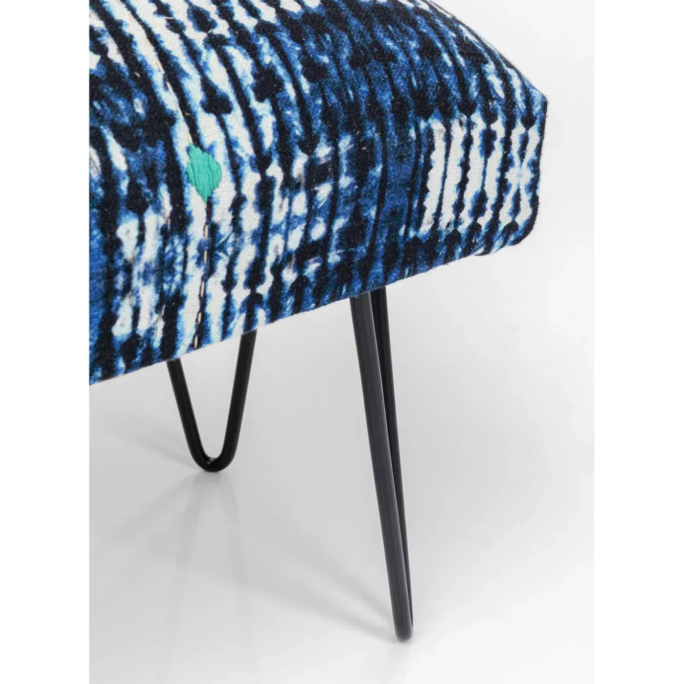 Banquette Desna Patchwork Bleu 80Cm