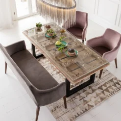 Banquette Mode Velours Gris