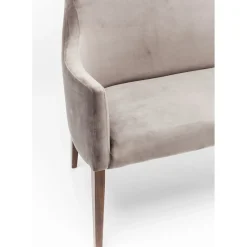 Banquette Mode Velours Gris