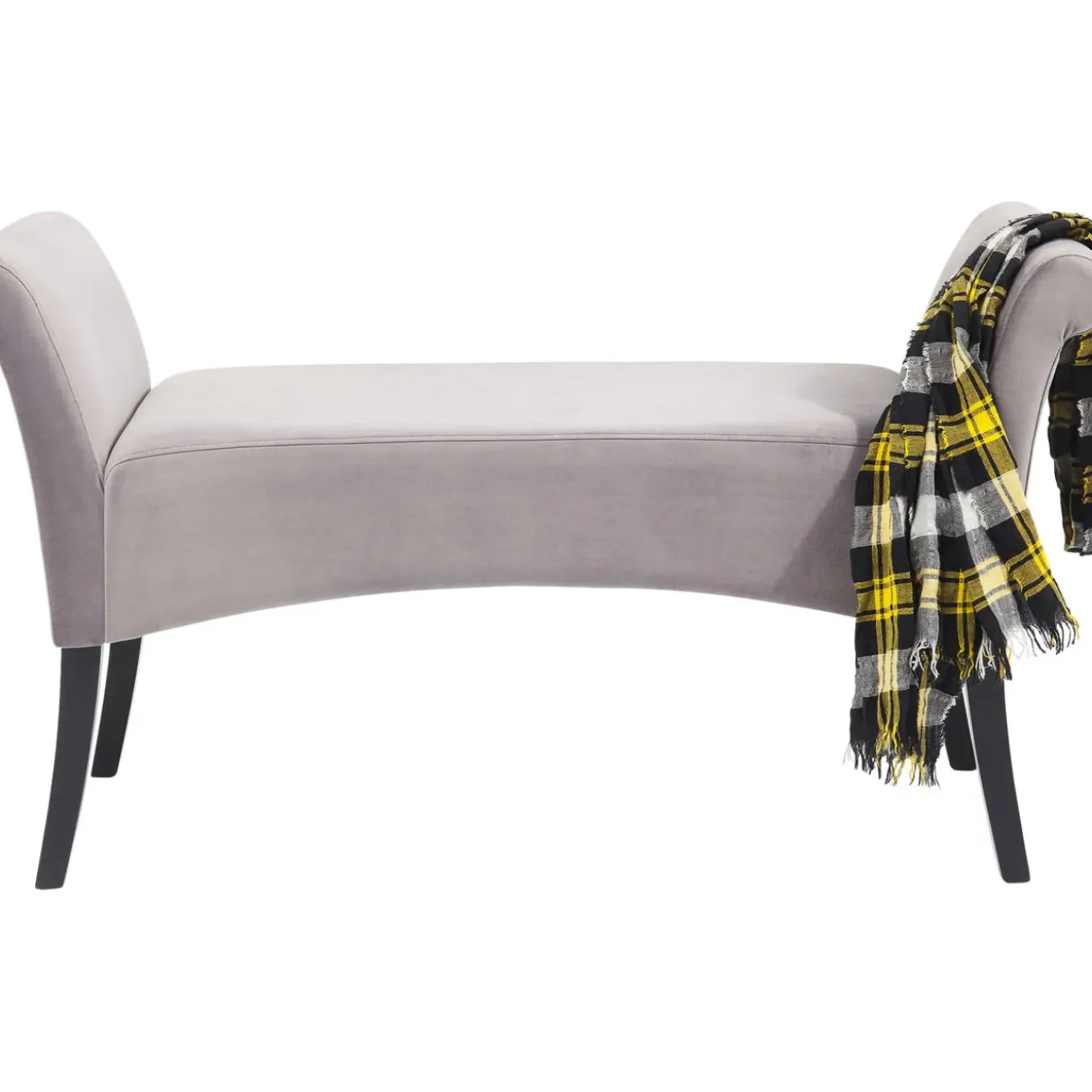 Banquette Motley Velvet Silvergrey