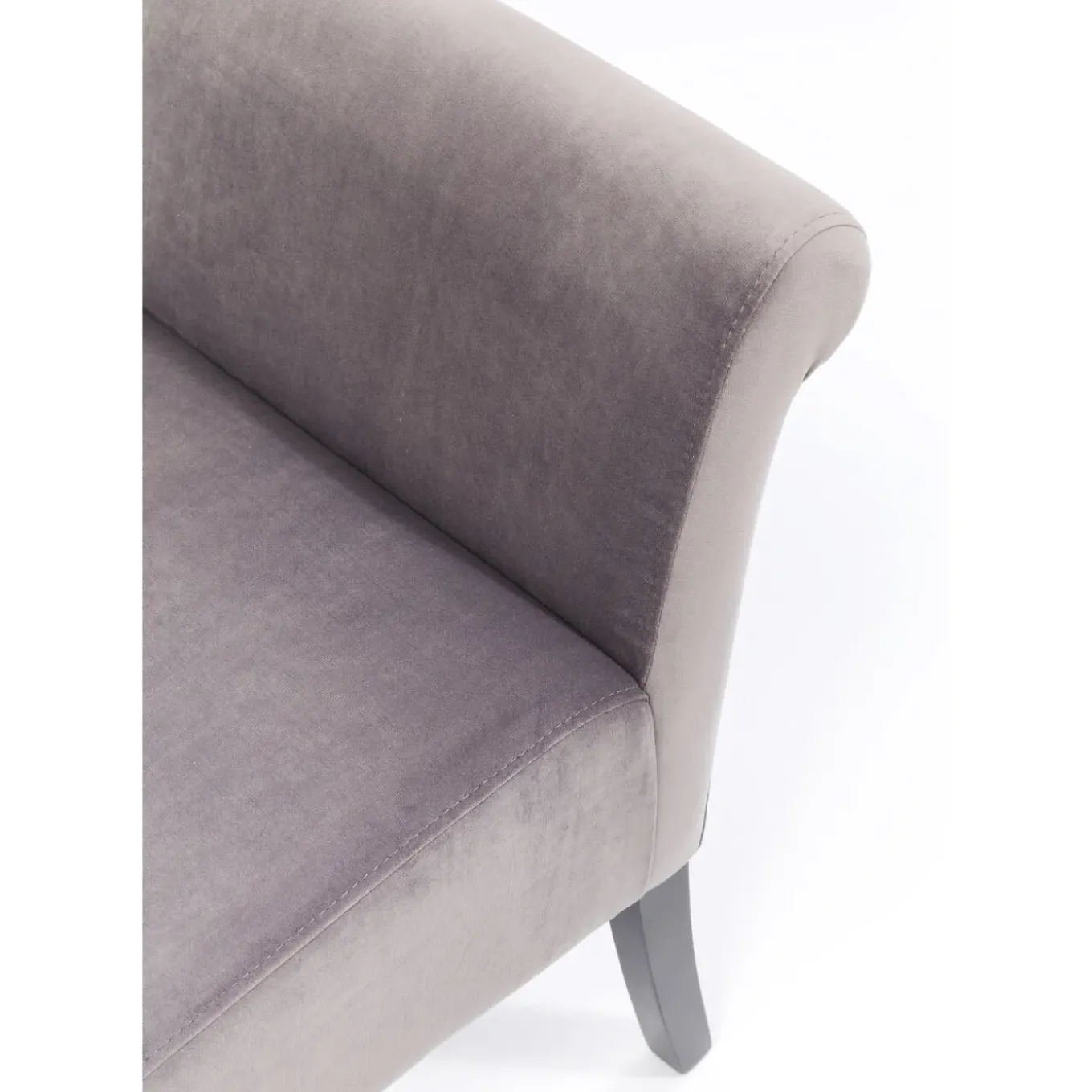 Banquette Motley Velvet Silvergrey