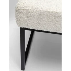 Banquette Smart Boucle Creme Noir 150Cm