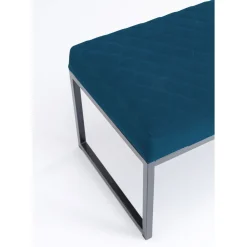 Banquette Smart Velours Petrole Noir 90Cm