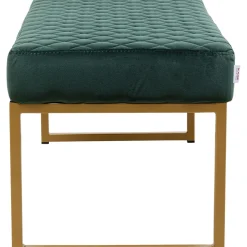 Banquette Smart Velours Vert Fonce Laiton 90Cm