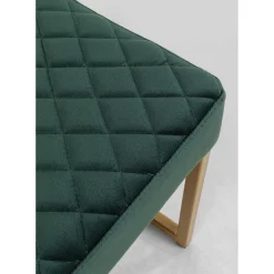 Banquette Smart Velours Vert Fonce Laiton 90Cm