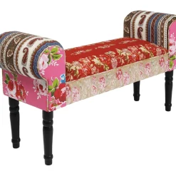 Banquette Wing Patchwork Rouge