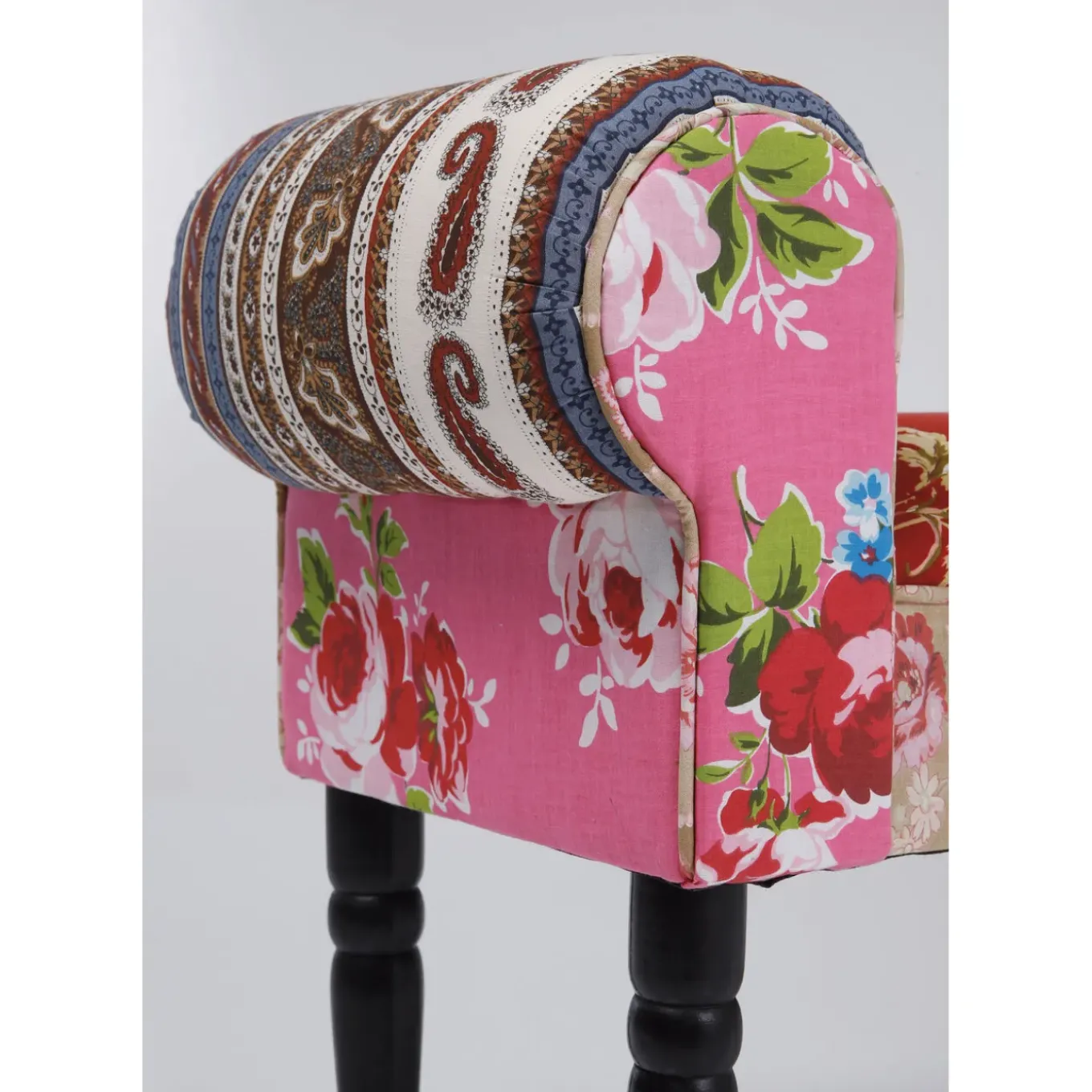 Banquette Wing Patchwork Rouge