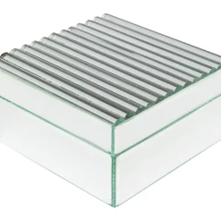 Boite Elegant Argente 16X8Cm