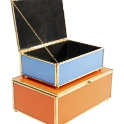 Boite Neomi Orange Bleu (2/Set)