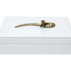 Boite Snake Bite Blanc 28X7Cm