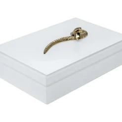 Boite Snake Bite Blanc 28X7Cm