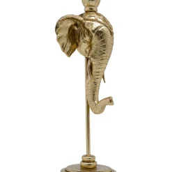 Bougeoir Elephant Head Dore 36Cm