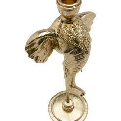 Bougeoir Elephant Head Dore 36Cm