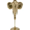 Bougeoir Elephant Head Dore 49Cm