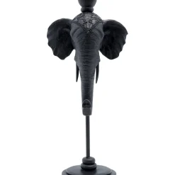 Bougeoir Elephant Head Noir 36Cm