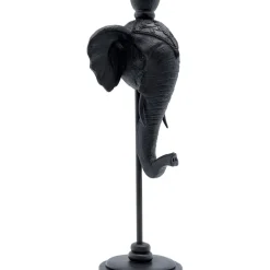Bougeoir Elephant Head Noir 36Cm