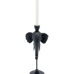 Bougeoir Elephant Head Noir 36Cm