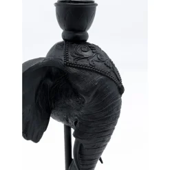 Bougeoir Elephant Head Noir 36Cm