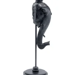 Bougeoir Elephant Head Noir 49Cm